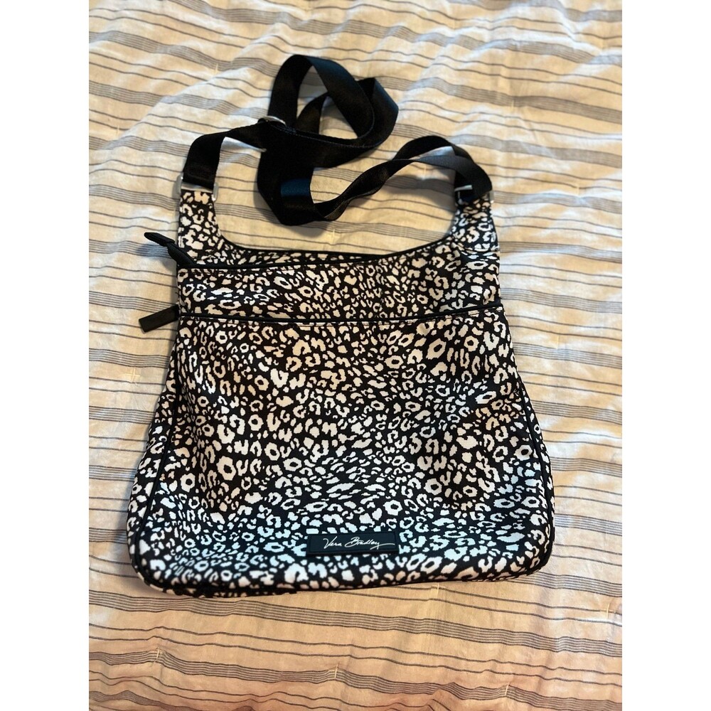 Vera Bradley Black & White Cheetah Print Pocketbook